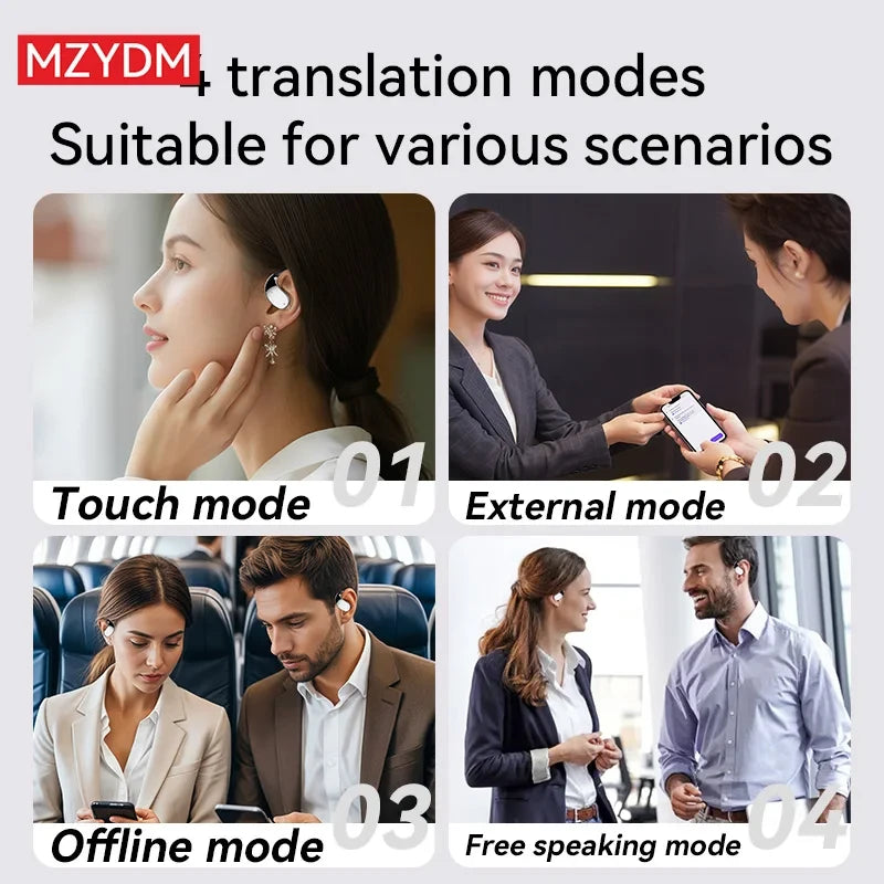 AI Instant Translator Earbuds